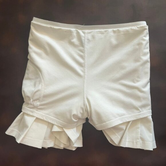 Tory Burch Sport Pleated Hem Tennis Skirt EUC Snow White 4 Way Stretch SZ XSmall - Picture 3 of 3